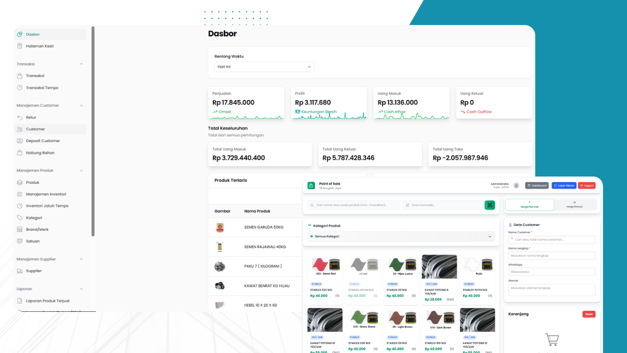 Screenshot Portofolio Web Application 1