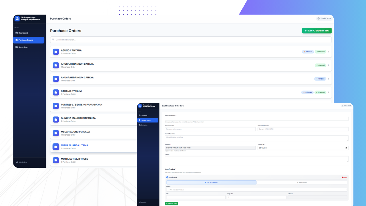 Screenshot Portofolio Web Application 2